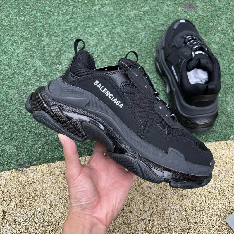 Balenciaga Triple S - Dark Grey/Black/Dark Green - image