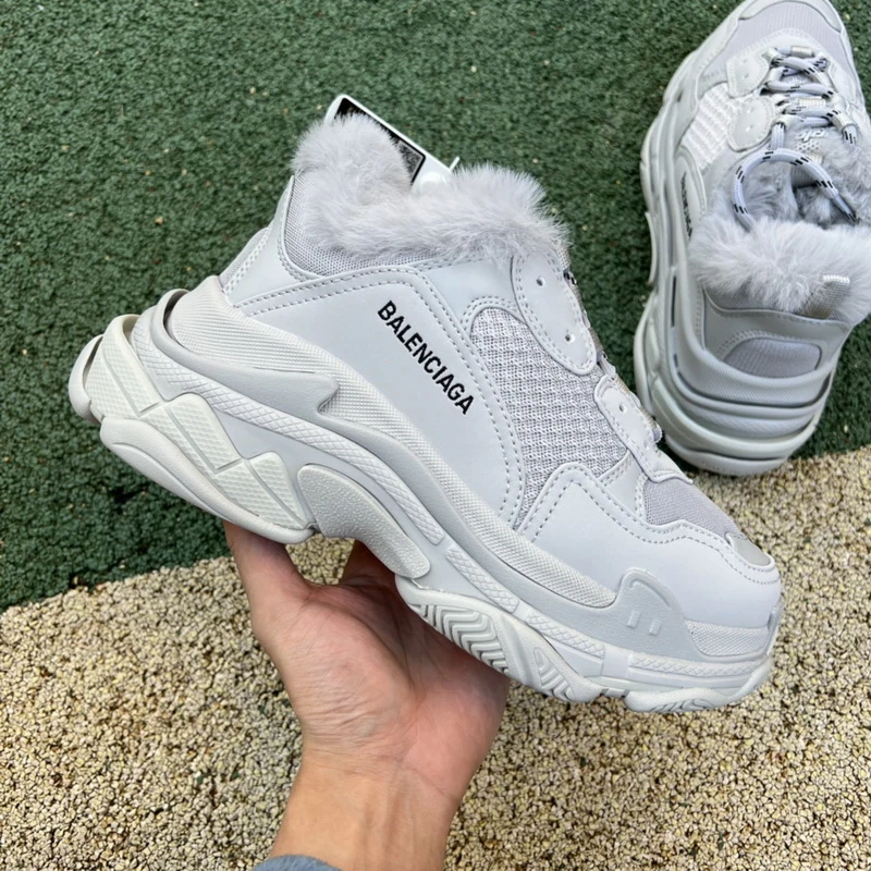 Balenciaga Triple S - Dark Green/Tan/Dark Grey - image