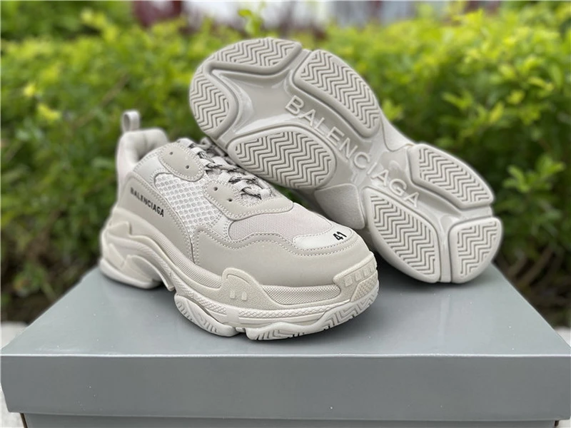 Balenciaga Triple S - Dark Green/Brown/Cream - image