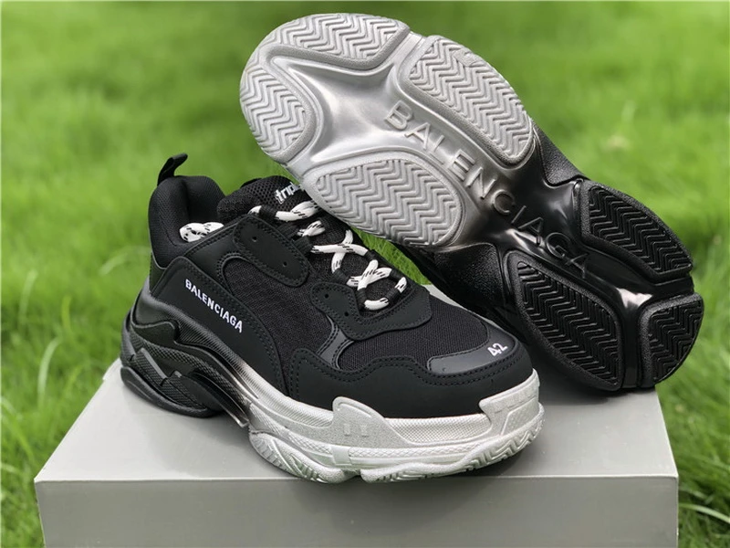 Balenciaga Triple S - Black/Dark Green/Olive - image