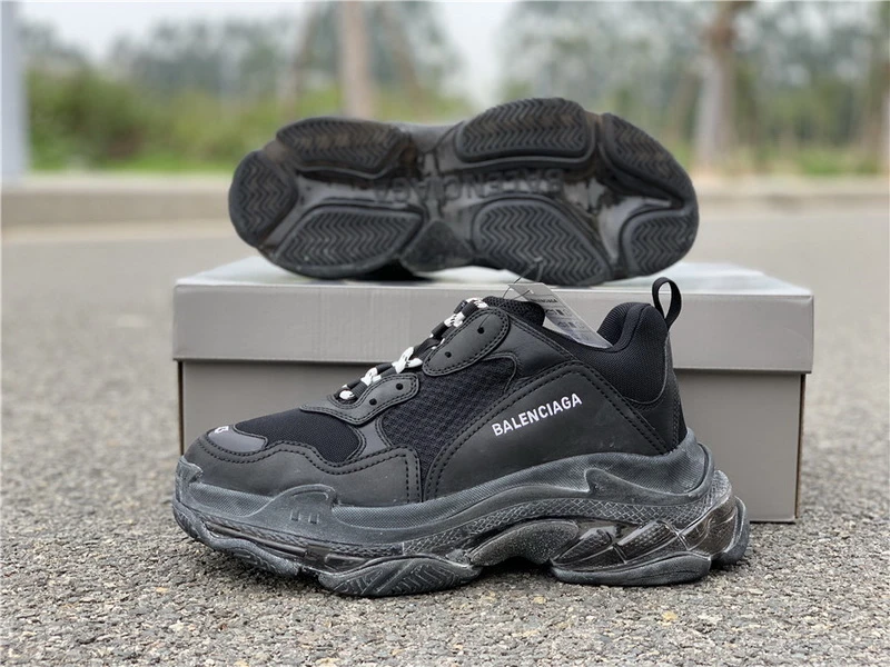 Balenciaga Triple S - Black/Dark Green/Olive - image