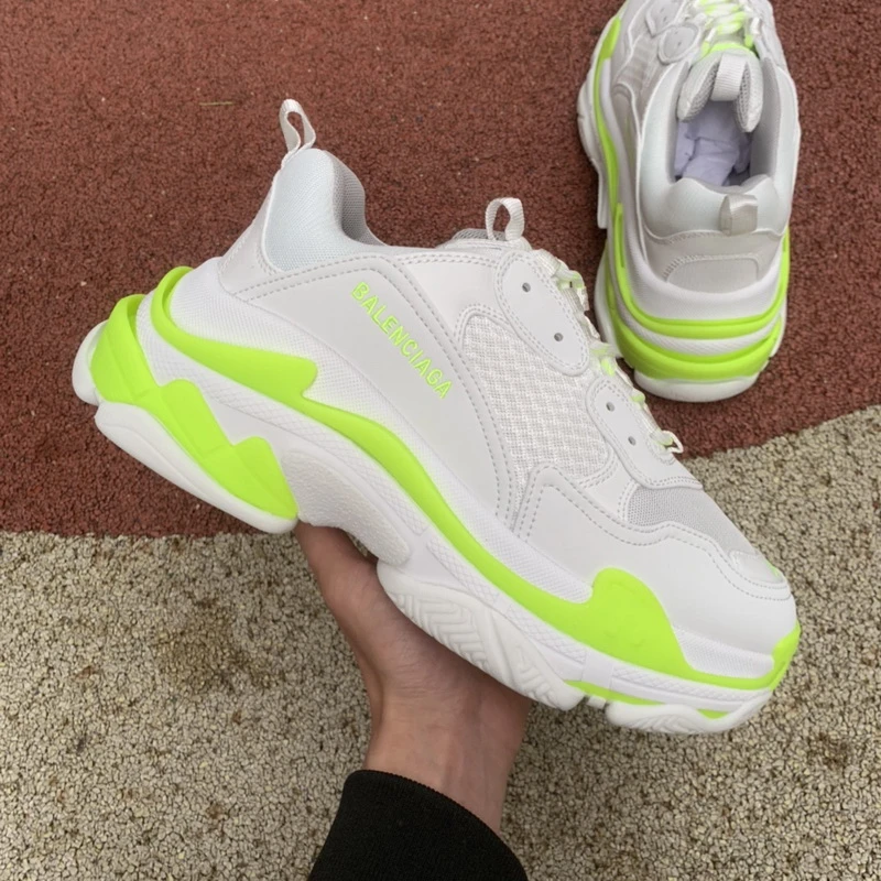 Balenciaga Triple S - Brown/Lime/Grey - image