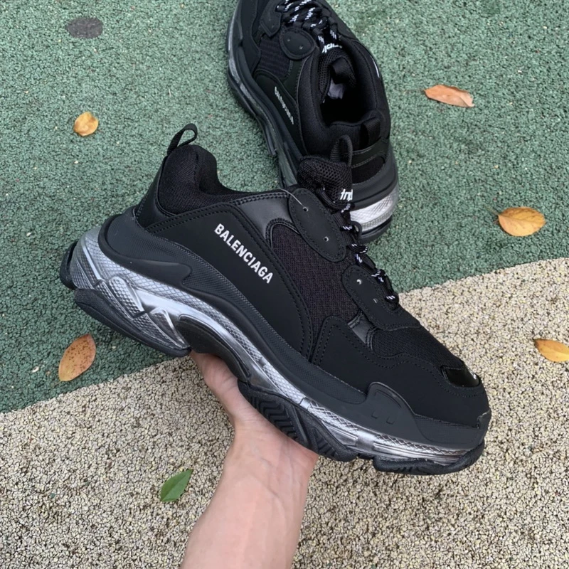 Balenciaga Triple S - Dark Grey/Black/Dark Green - image