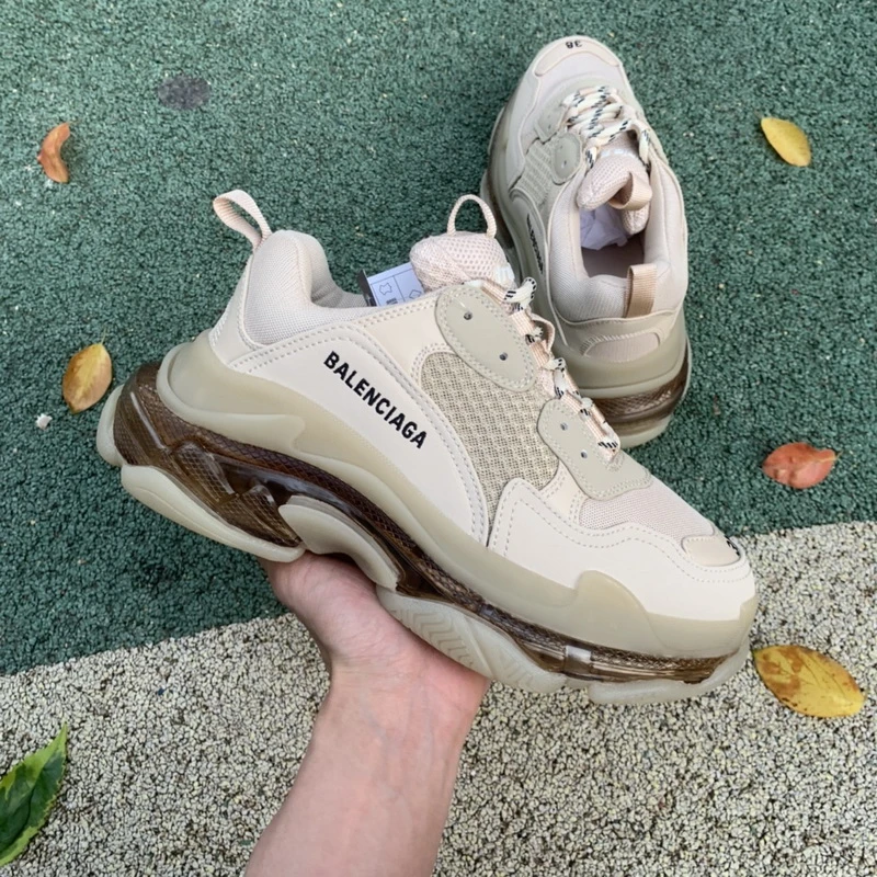 Balenciaga Triple S - Dark Grey/Grey/Cream - image