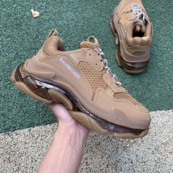 Balenciaga Triple S - Tan/Grey/Dark Grey