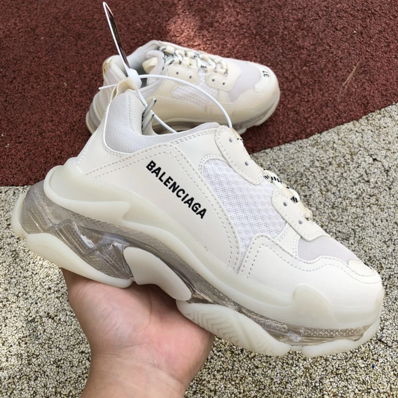 Balenciaga Triple S - White/Brown/Cream - image
