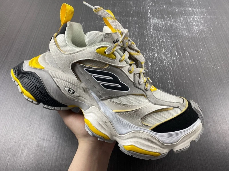 Balenciaga Cargo Sneaker Grey Black Yellow Black/Dark Grey - image