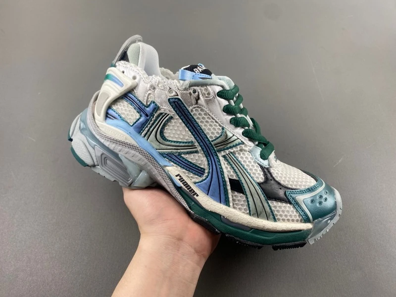 Balenciaga Runner White Green Blue Dark Grey/Black - image