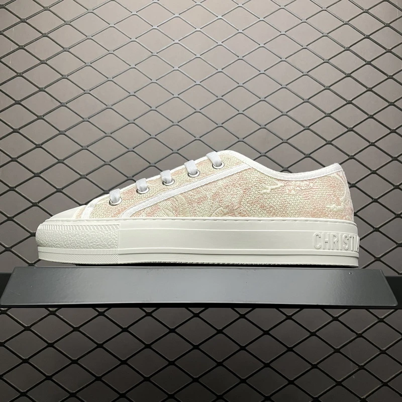 CD Walk'n'Dior Sneaker "Pink Toile de Jouy Embroidery" - image