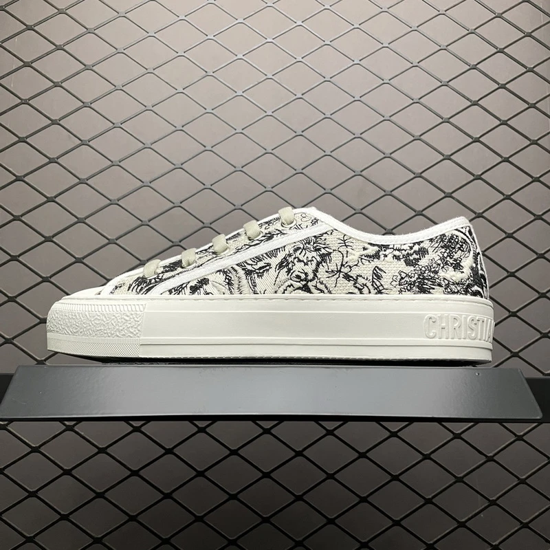 CD Walk'n'Dior Sneaker "Black/White Toile de Jouy" - image