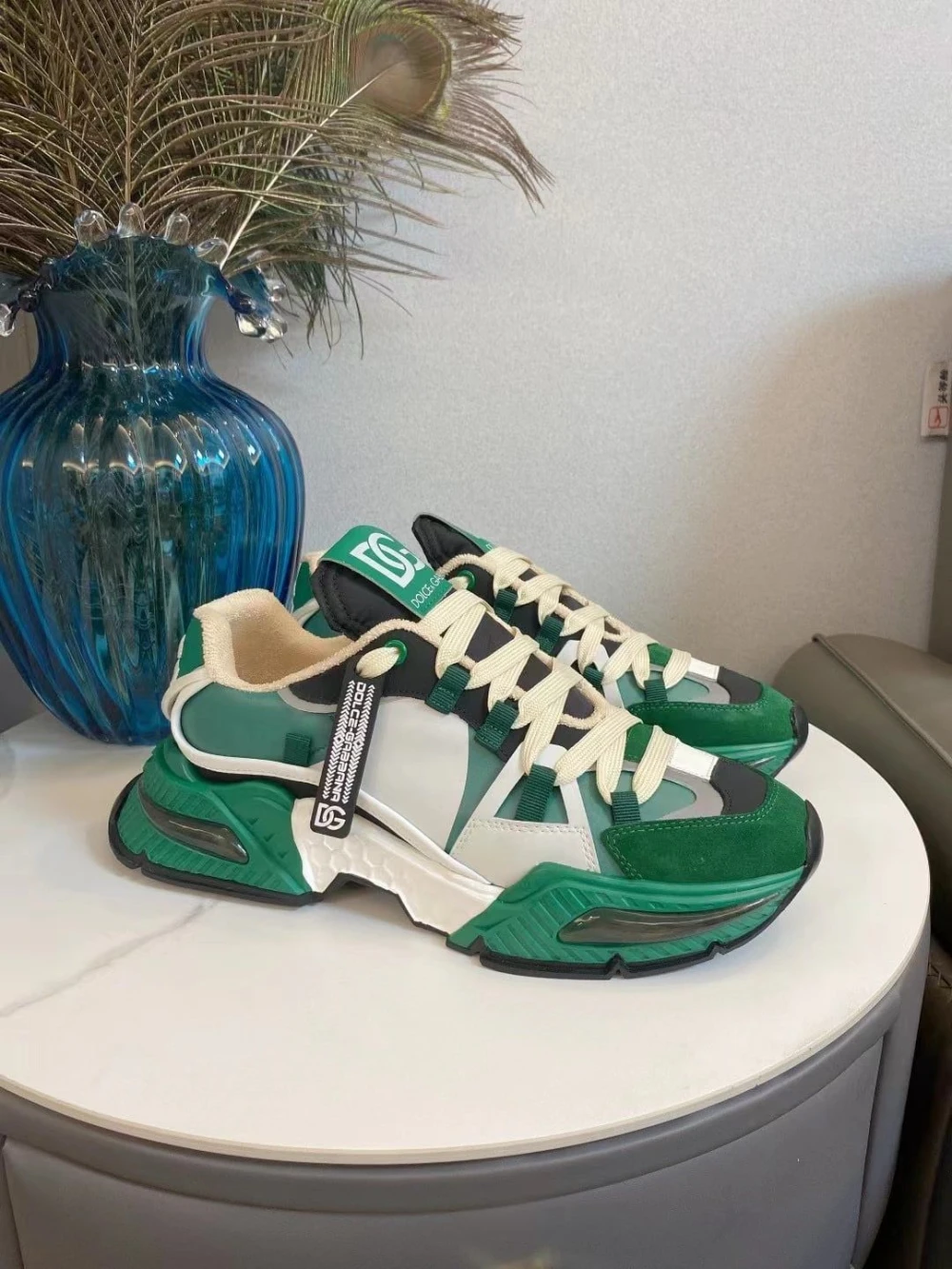 D&G Air Master Sneaker "Green/White" - image