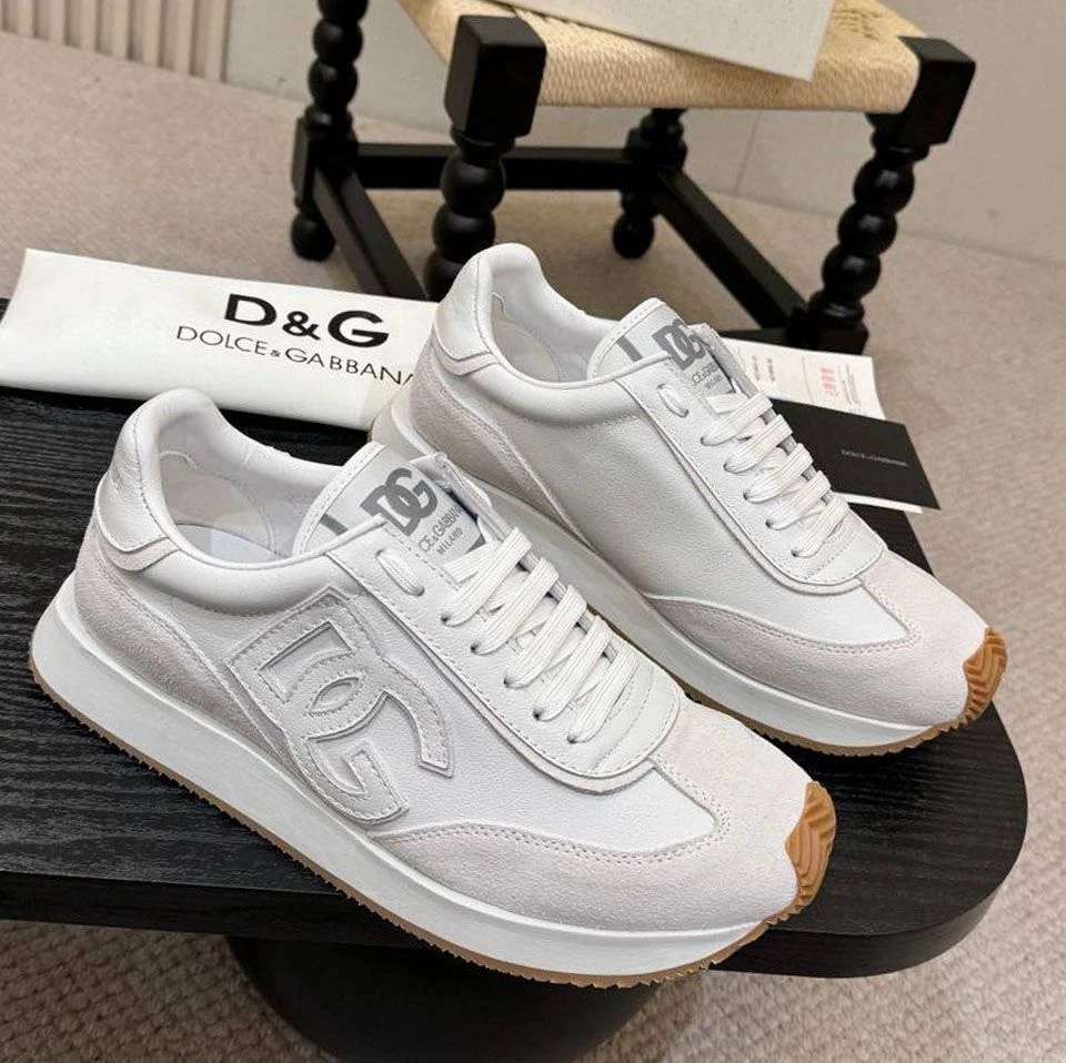D&G DG Logo Sneaker "White/Light Grey" - image