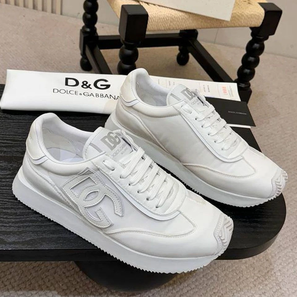 D&G DG Logo Sneaker "Triple White Technical" - image