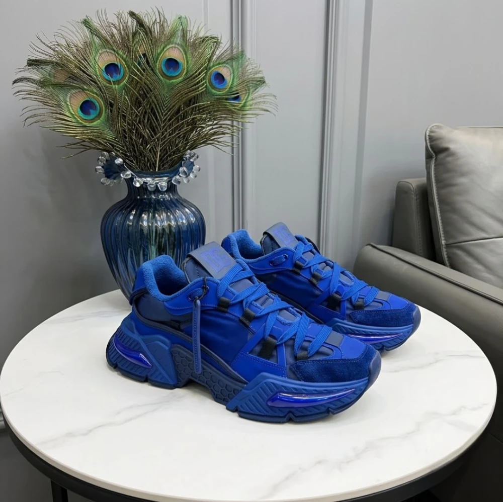 D&G Airmaster Mixed-Material Sneaker "Royal Blue" - image