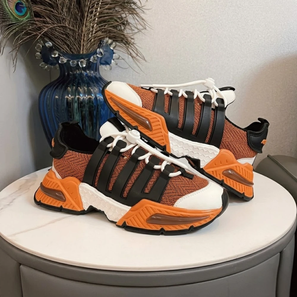 D&G Airmaster Knit Sneaker "Orange/Black/White" - image