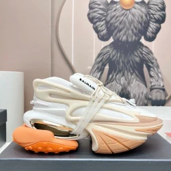 Balmain Unicorn Sneaker "White/Cream/Orange"