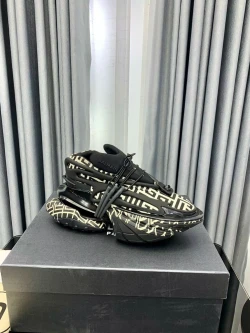 Balmain Unicorn Monogram Sneaker "Black/Gold"