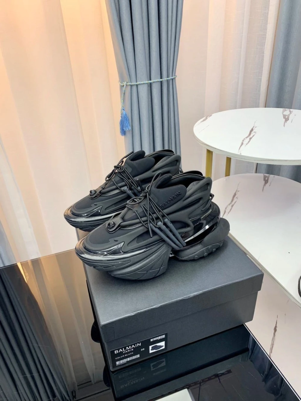 Balmain Unicorn Sneaker "Triple Black" - image