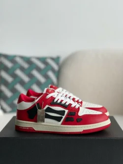 Amiri Skel Top Low Sneakers "Red/White/Black"
