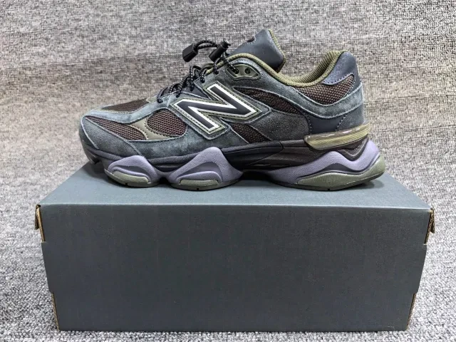 New Balance 9060 "Dark Olive/Brown/Grey" - image