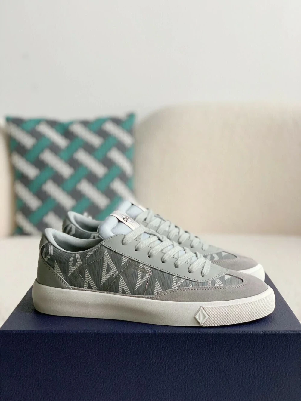 Dior B23 Low / Brown / Light Grey / Grey - image