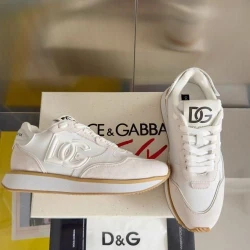 D&G Sneaker / Beige / White
