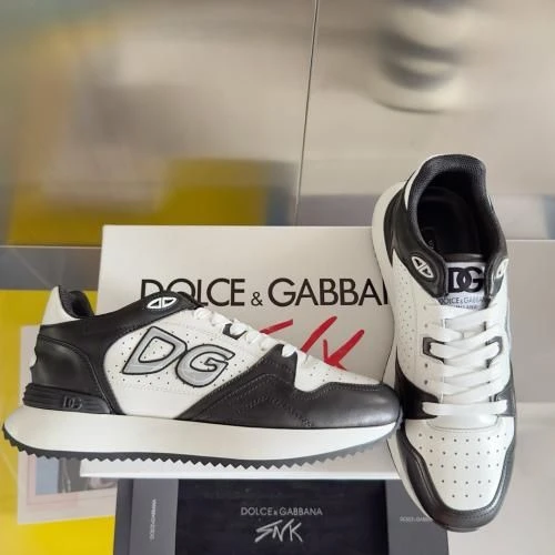 D&G Sneaker / White / Beige - image