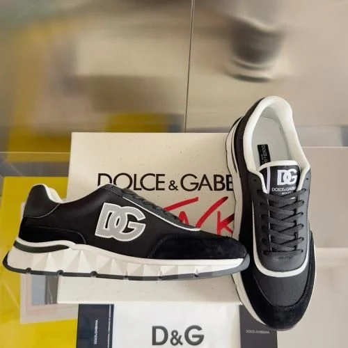D&G Sneaker / Beige / Navy - image