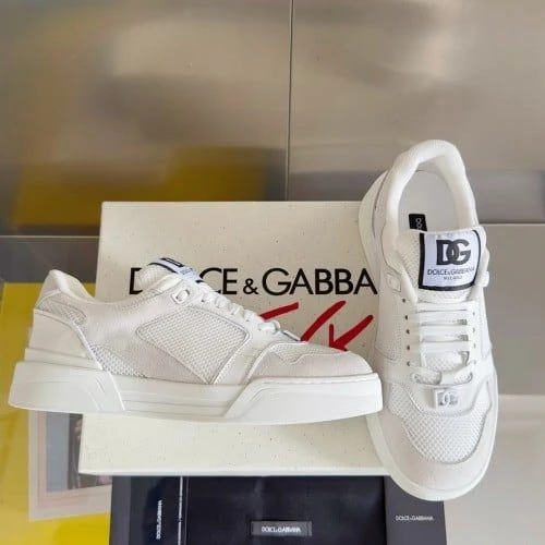 D&G Sneaker / White / Beige - image