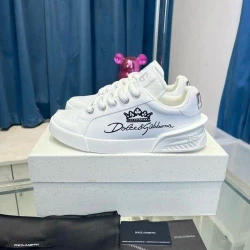 D&G Sneaker / White / Beige