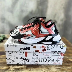 D&G Sneaker / White / Beige