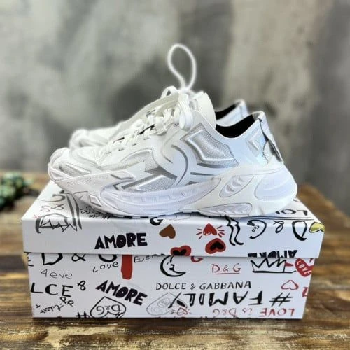 D&G Sneaker / White / Beige - image
