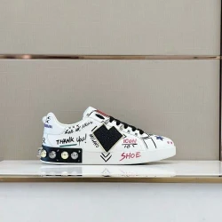 D&G Sneaker / Beige / White