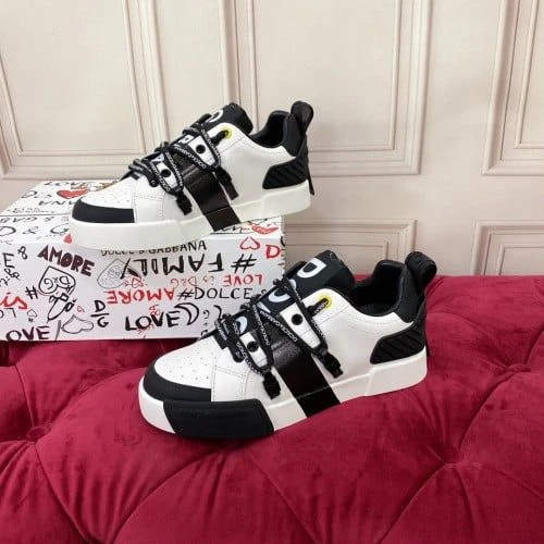 D&G Sneaker / White / Navy - image