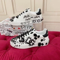 D&G Sneaker / White / Beige