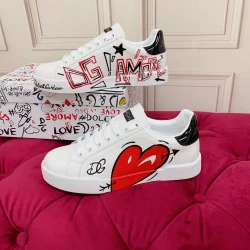 D&G Sneaker / White / Beige
