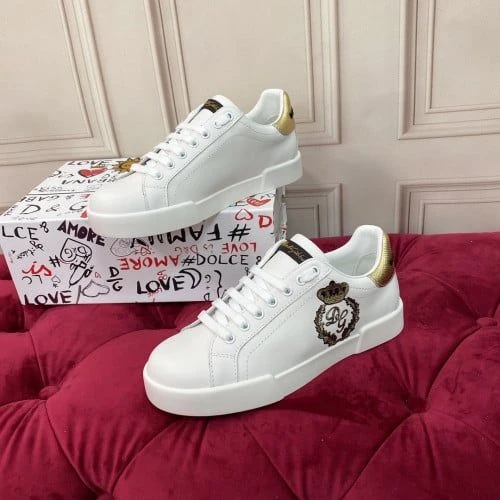 D&G Sneaker / Beige / White - image