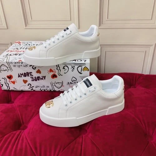 D&G Sneaker / Beige / White - image