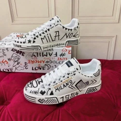 D&G Sneaker / Beige / White