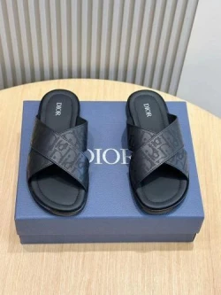 Dior Slide Oblique Black