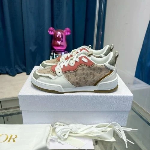 Dior B27 Low Top White/Brown - image