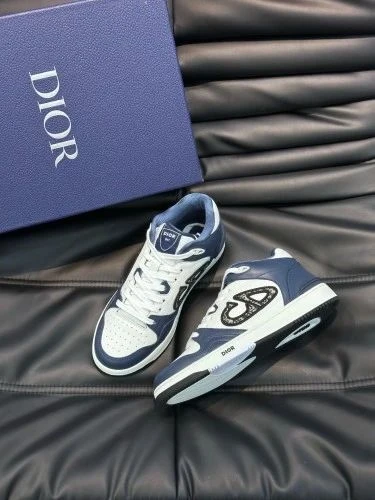 Dior B27 Low Top White/Blue - image