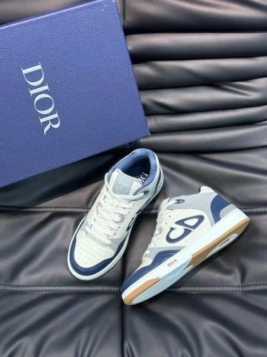 Dior B27 Low Top White/Blue - image