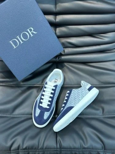 Dior B27 Low Top Light Gray/Blue - image