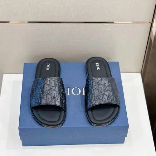 Dior Slide Oblique Navy - image