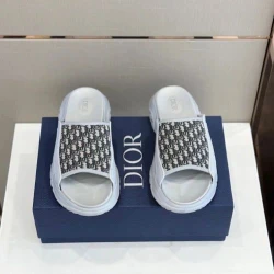 Dior Slide Oblique White/Blue
