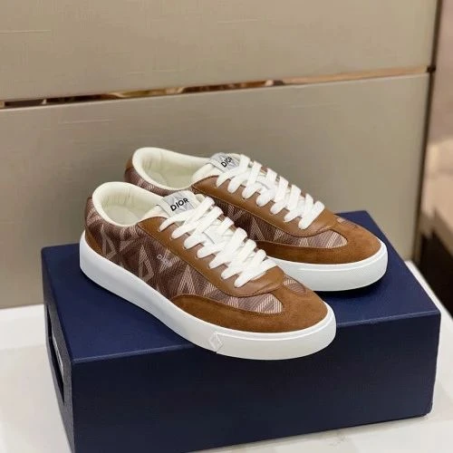 Dior B23 Low Top Oblique White/Brown - image
