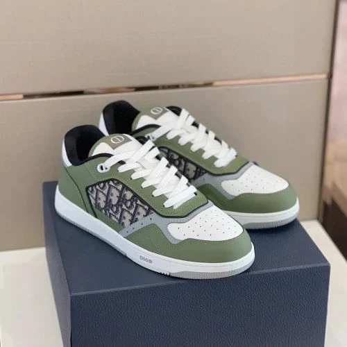 Dior B27 Low Top White/Green - image