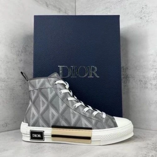 Dior B23 High Top Oblique Gray - image