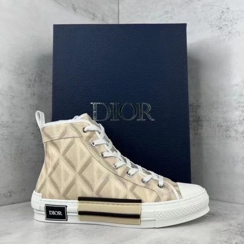 Dior B23 High Top Cannage Beige - image